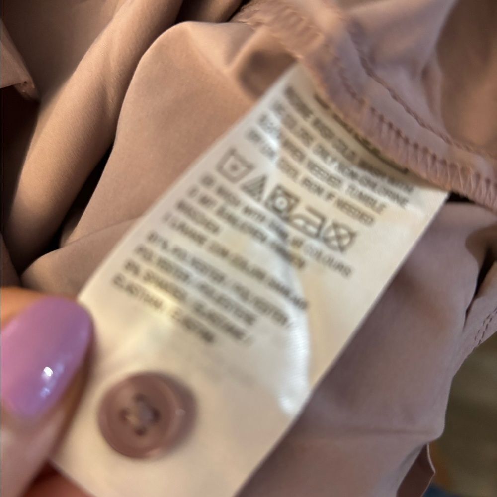 Zuda Women's Mauve Button-Up Woven Collard Shirt Sz Small - Picture 4 of 8